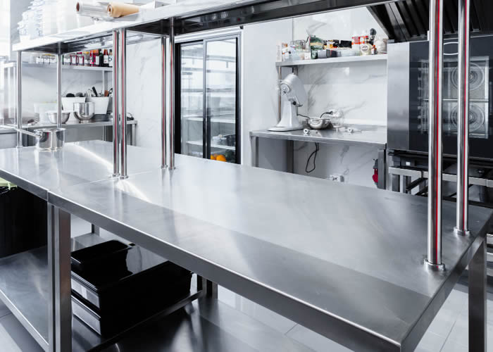 Mobiliario de acero inoxidable para cocinas